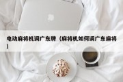 电动麻将机调广东牌（麻将机如何调广东麻将）