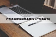 广东不吃牌麻将高手技巧（广东不吃饭）